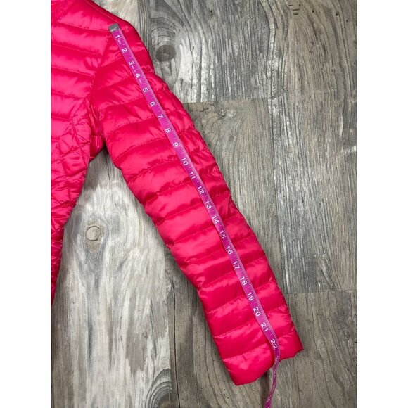Lilly Pulitzer Lilah Reversible Puffer Coat Small Pink Down Filled Jacket - Picture 15 of 15